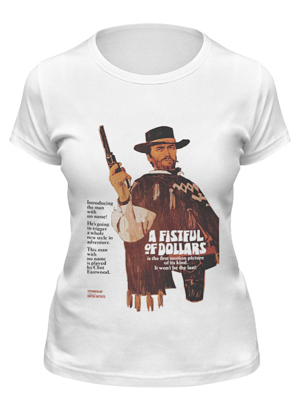 

Футболка женская Printio Per un pugno di dollari белая S, Белый, Per un pugno di dollari