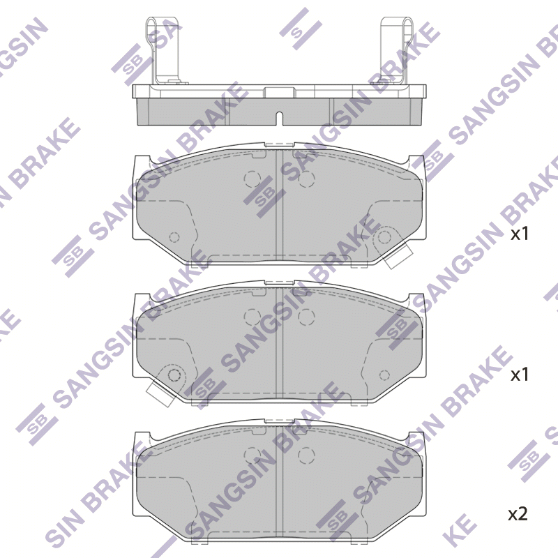 фото Колодки торм.пер. sangsin brake sp2086