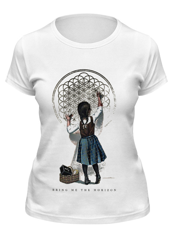

Футболка женская Printio Bring me the horizon девочка белая 2XL, Белый, Bring me the horizon девочка