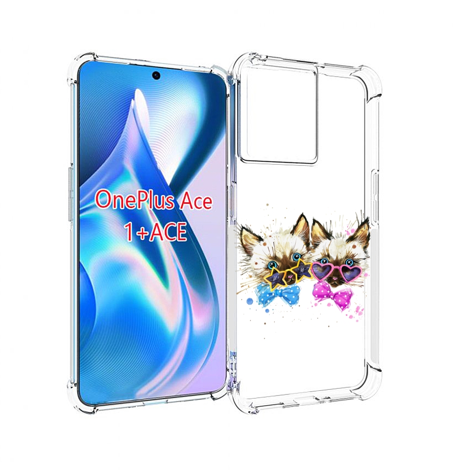 

Чехол MyPads милые котята для OnePlus Ace, Прозрачный, Tocco