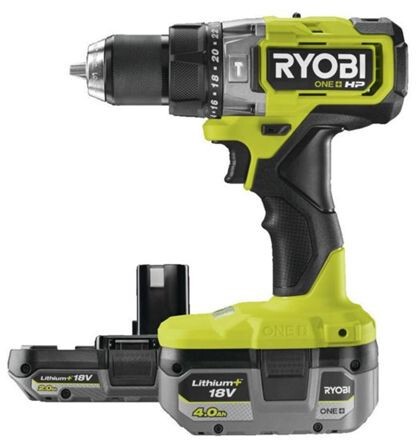 Аккум бесщеточная ударная дрель-шуруповерт Ryobi ONE+ RPD18X-242S (18V, 1x2Ач, 1x4Ач)