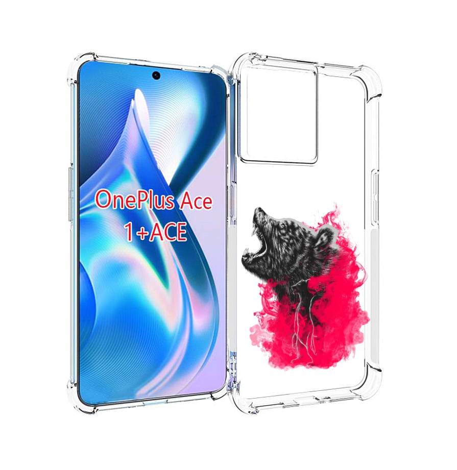

Чехол MyPads медведь в дымке для OnePlus Ace, Прозрачный, Tocco