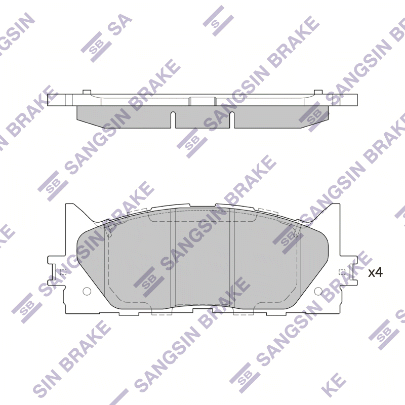 

Тормозные колодки Sangsin brake передние sp2080