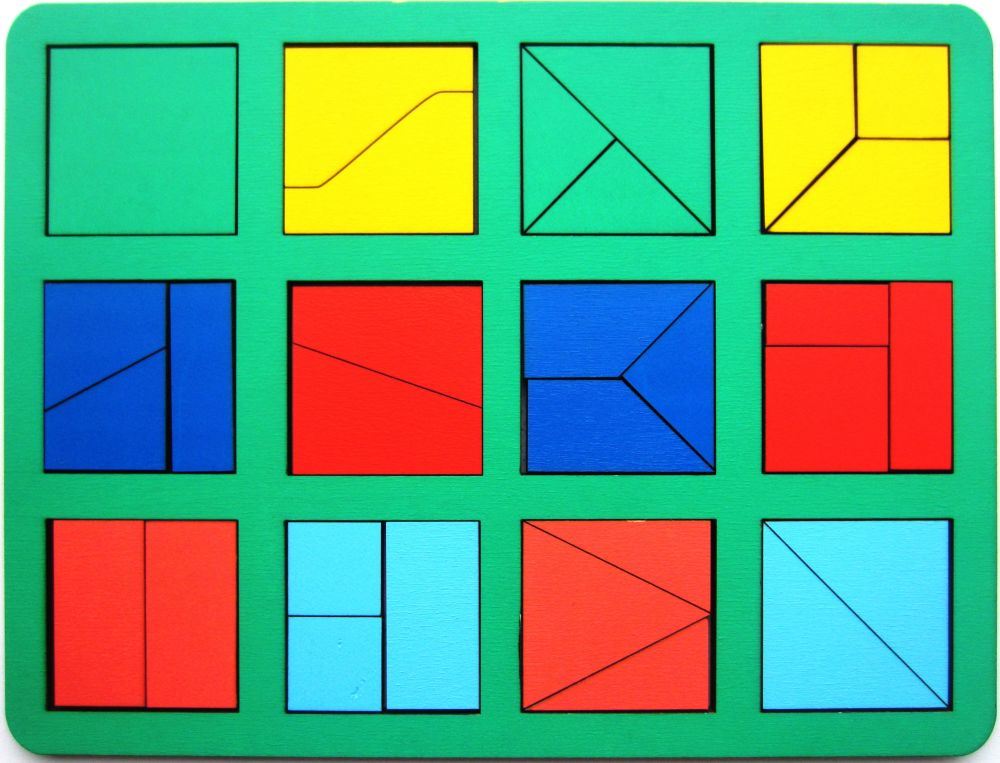Сложи квадрат 1 SmileDecor игры Никитина, 12 квадратов, макси, Н004 веселое оригами раскрась приклей сложи часть 2