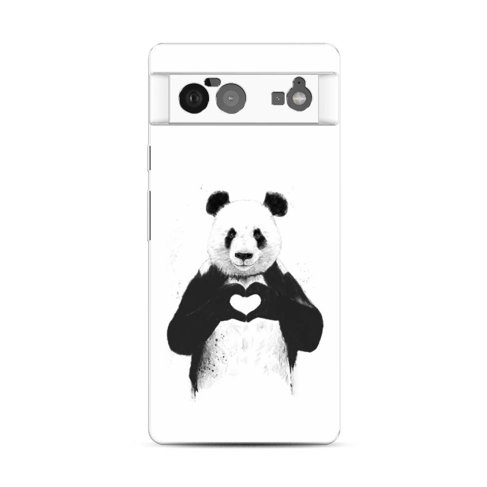 

Чехол Awog на Google Pixel 6 "Панда love", Разноцветный, 270850-10