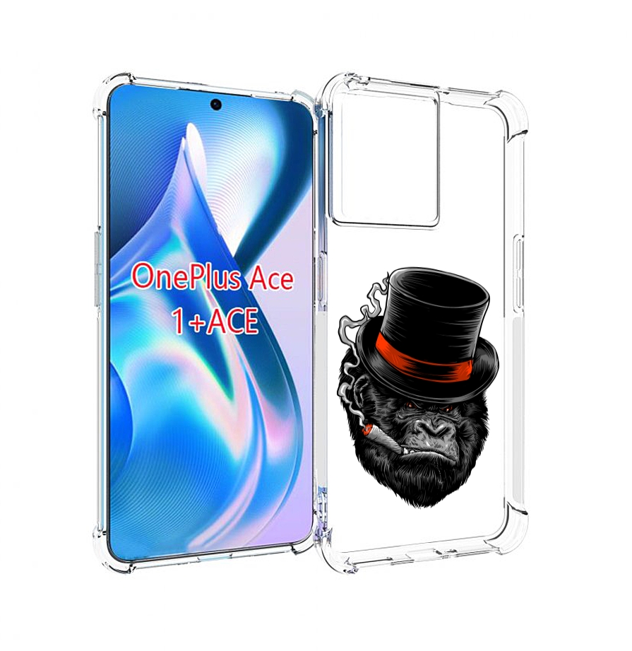 

Чехол MyPads дизайнерская горилла для OnePlus Ace, Прозрачный, Tocco