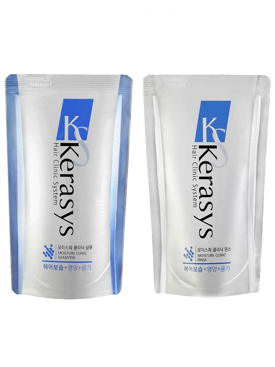 Шампунь + кондиционер kerasys moisturizing увлажнение для волос 500мл+500мл.