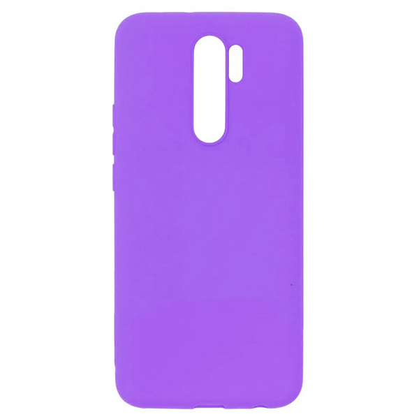 фото Силиконовый чехол для xiaomi redmi 9 soft case фиолетовый zibelino