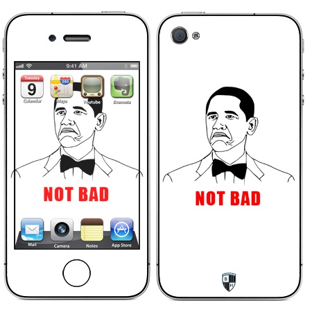 

Наклейка виниловая Black Horn для iPhone 4/4S (Fu 18)