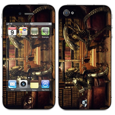 

Наклейка виниловая Black Horn для iPhone 4/4S (Fu 12)