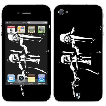 

Наклейка виниловая Black Horn для iPhone 4/4S (Fu 06)