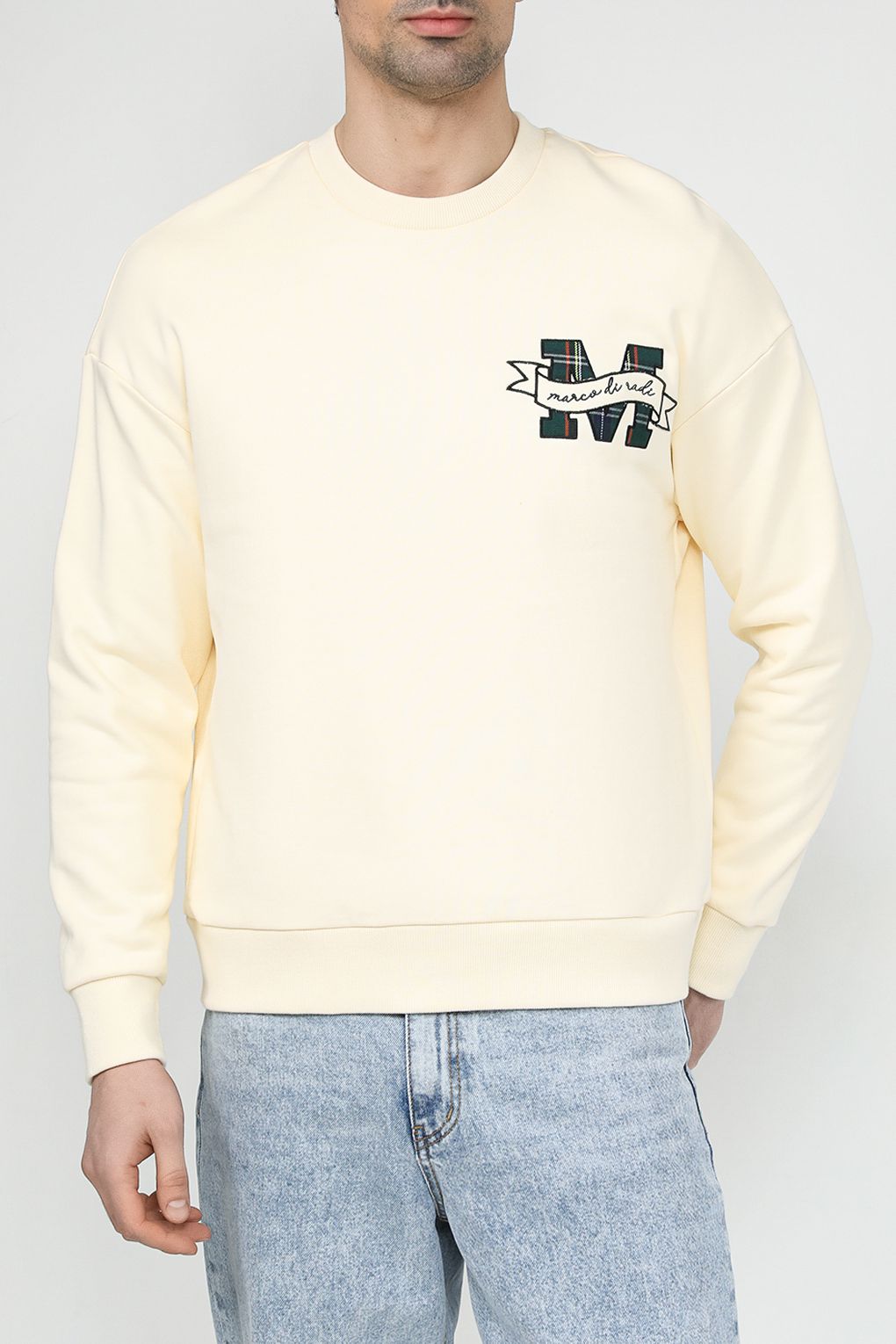 

Свитшот мужской MARCO DI RADI MDR231211348-025 бежевый XL, MDR231211348-025