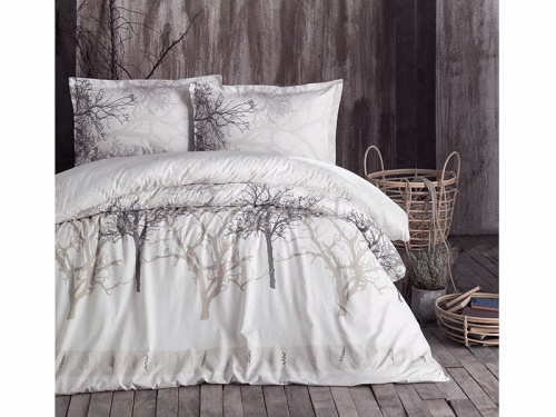 Комплект постельного белья Clasy Ranforce (MIDAS BEIGE V2) евро, ранфорс