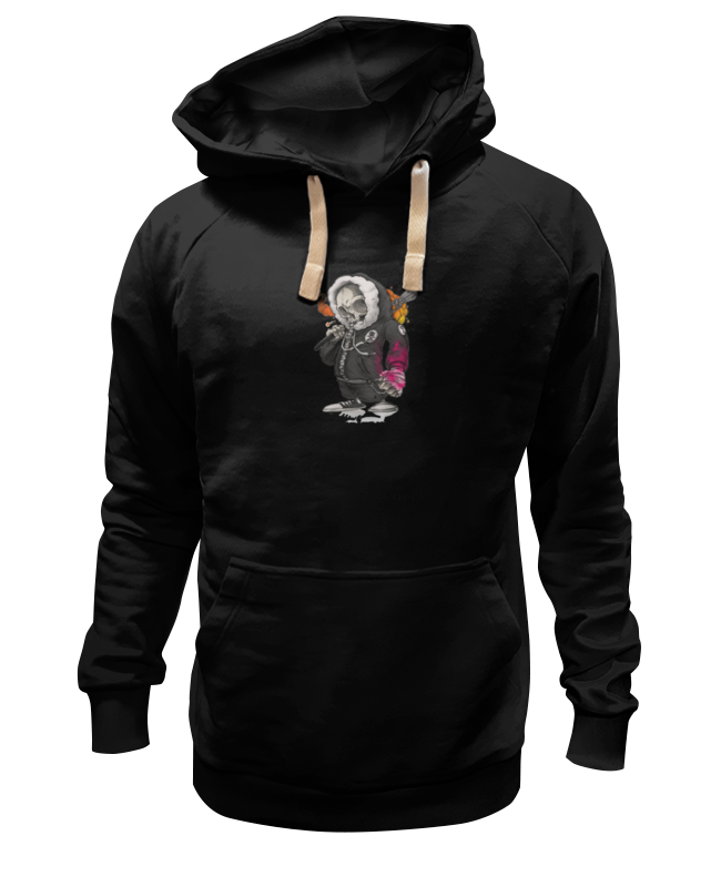 

Худи унисекс Printio Скелет черное 2XL, Черный, Скелет