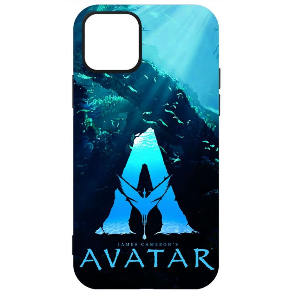 

Чехол-накладка Софт Аватар - Цветное лого для iPhone 12 Pro Max, Черный