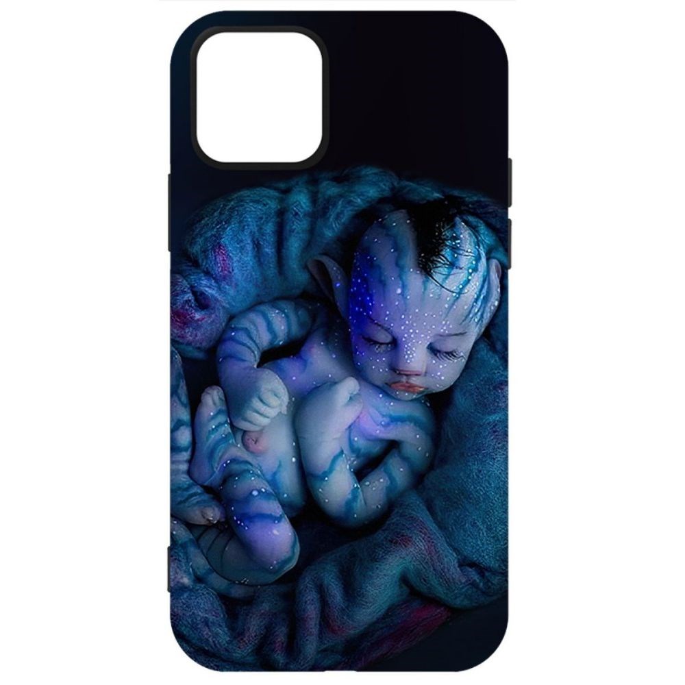 

Чехол-накладка Софт Аватар - Малышка для iPhone 12 Pro Max, Черный