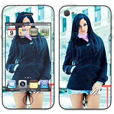 

Наклейка виниловая Black Horn для iPhone 4/4S (Er 13)