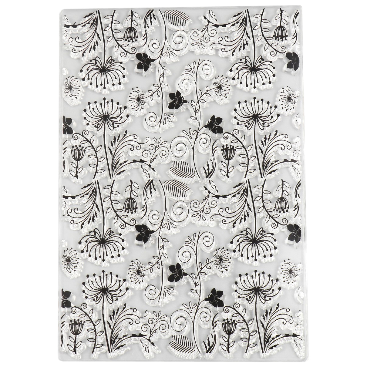 

Штамп для творчества силикон Цветы хризантемы 16х11 см