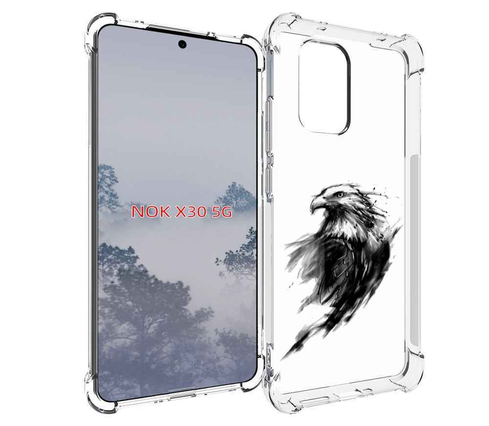 

Чехол MyPads чб птица для Nokia X30 5G, Tocco
