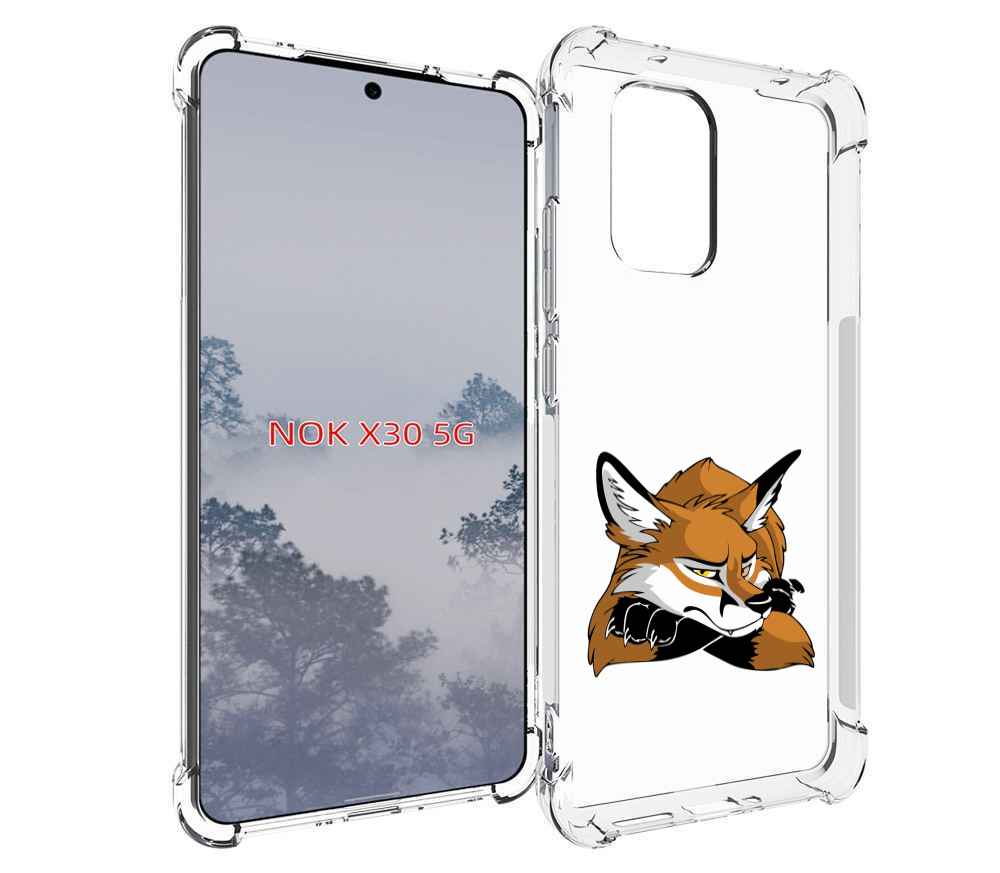 

Чехол MyPads фокс для Nokia X30 5G, Tocco