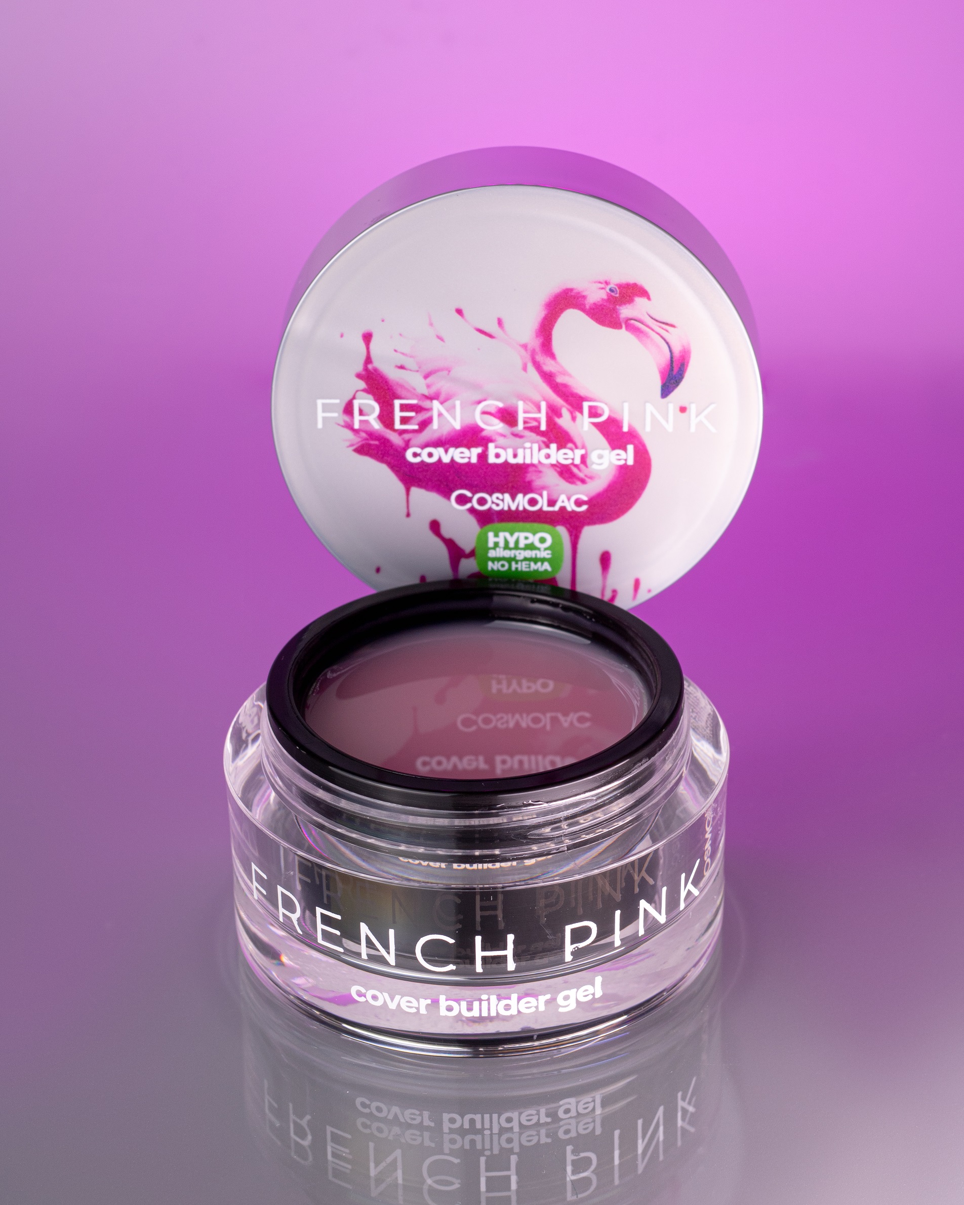 Гель для наращивания ногтей Cosmolac hema free French Pink 15 г. адресник tappi амуниция талита косточка с рисунком камуфляж розовый 3 6x2 2 см
