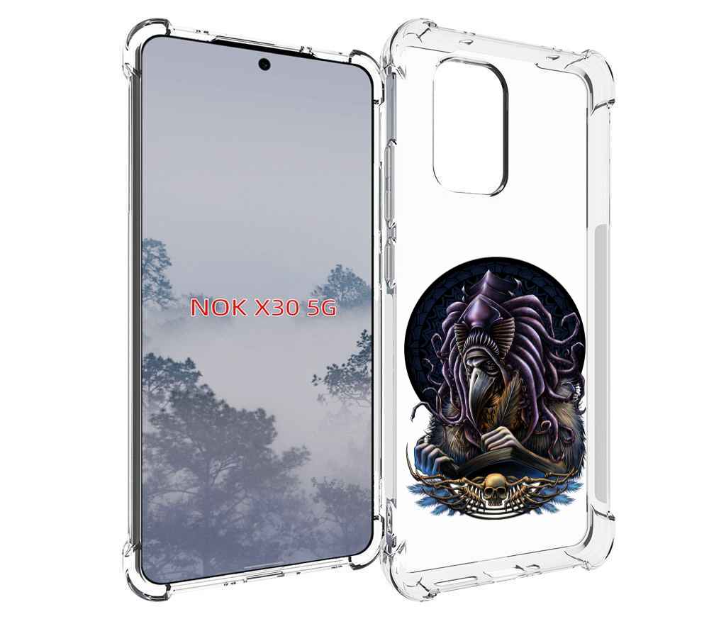 

Чехол MyPads умный ворон для Nokia X30 5G, Tocco