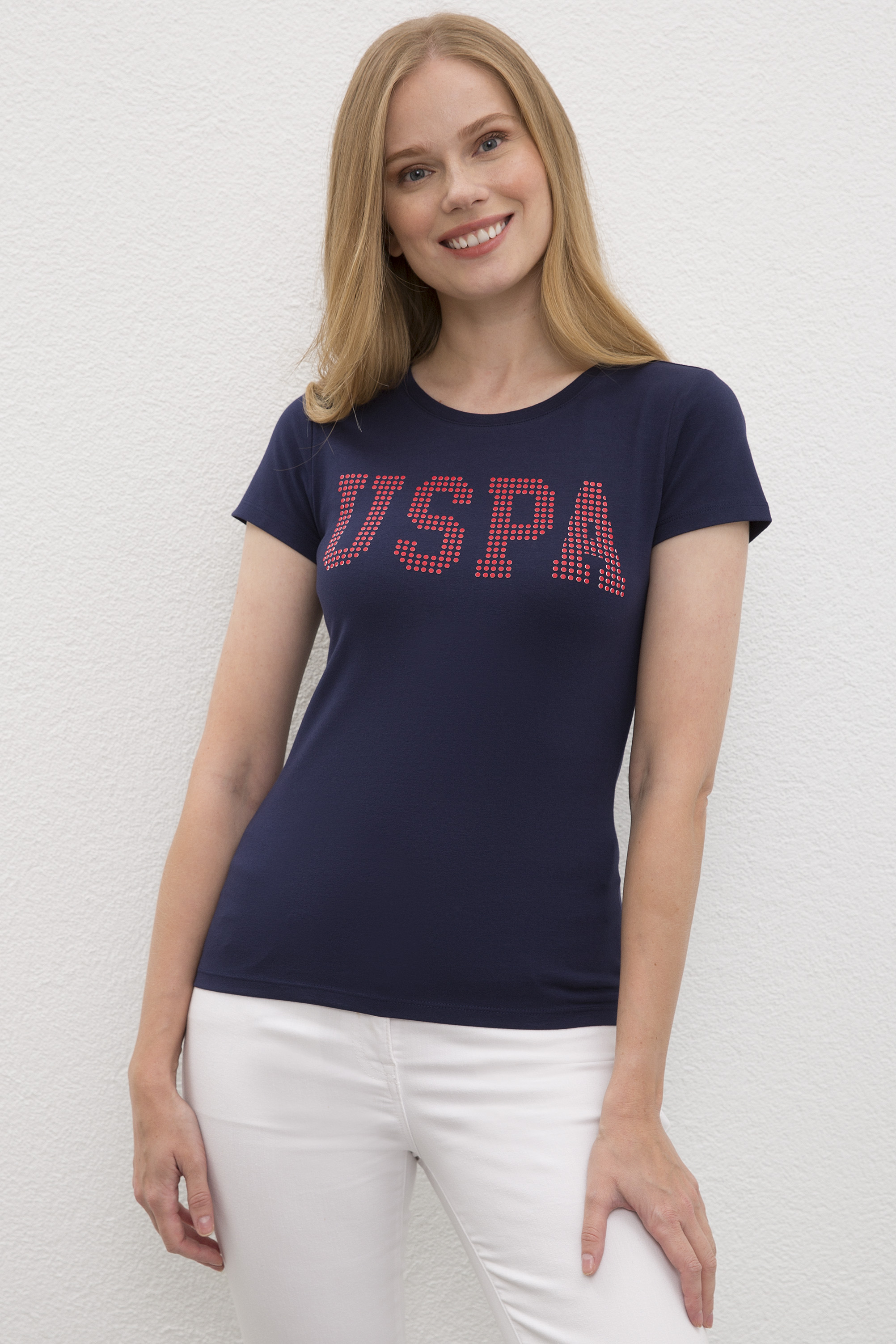

Футболка женская U.S. POLO Assn. G082SZ0110R-OGETTOS синяя XS, G082SZ0110R-OGETTOS