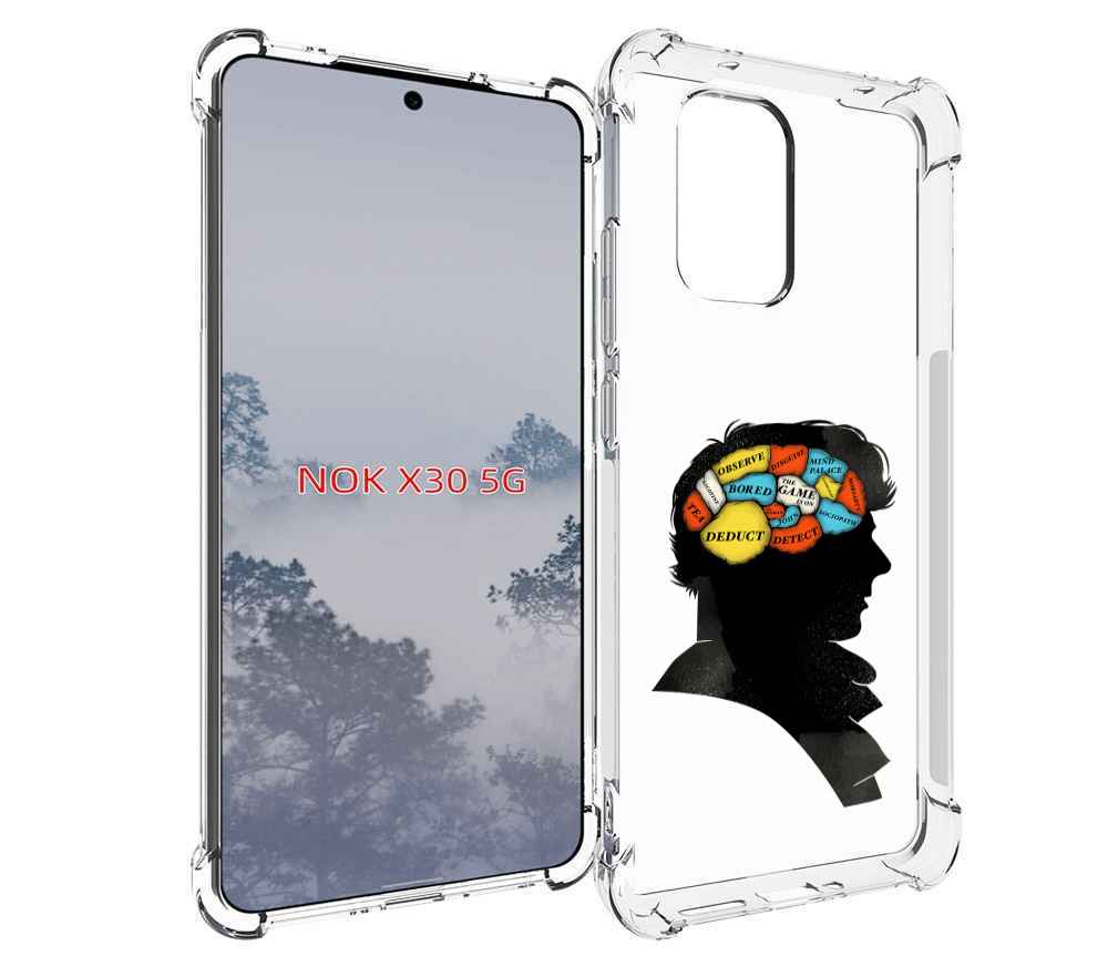 

Чехол MyPads темный рисунок для Nokia X30 5G, Tocco
