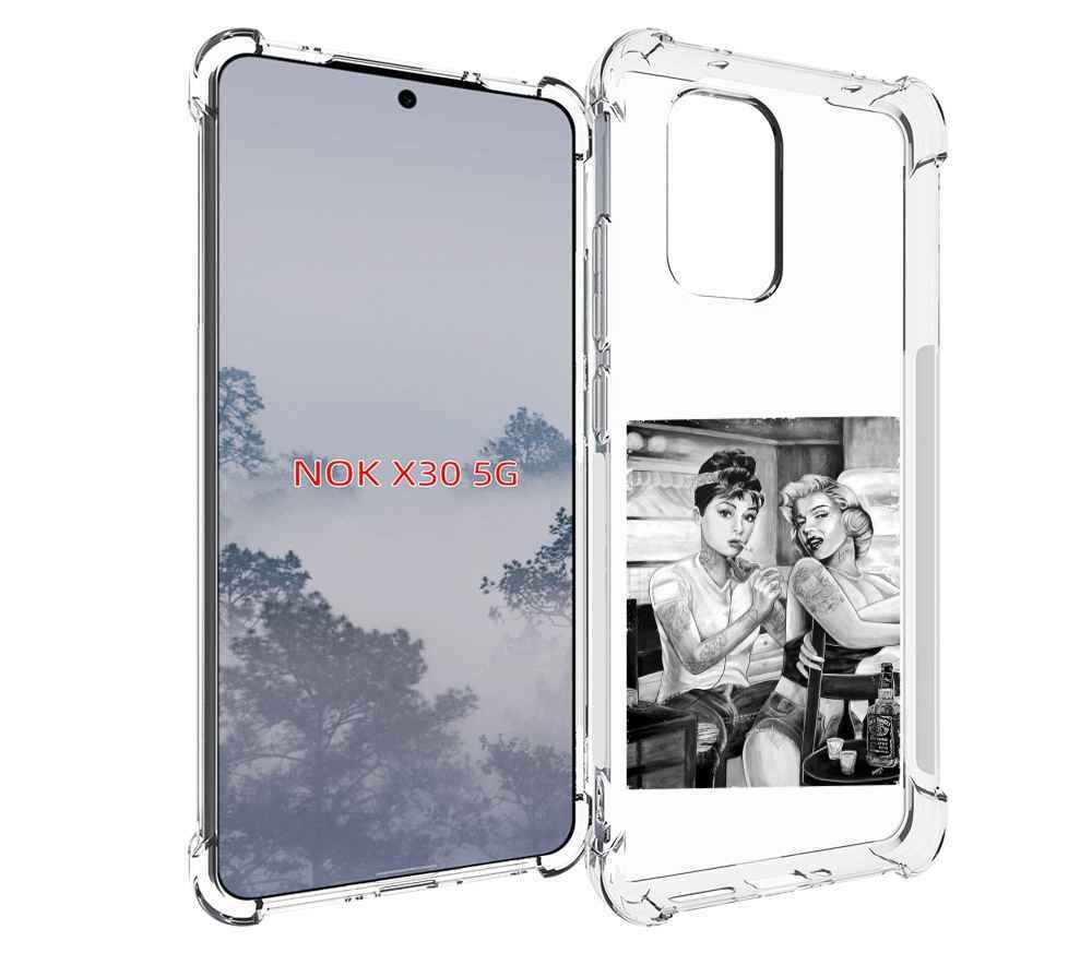 

Чехол MyPads тату мастер для Nokia X30 5G, Tocco