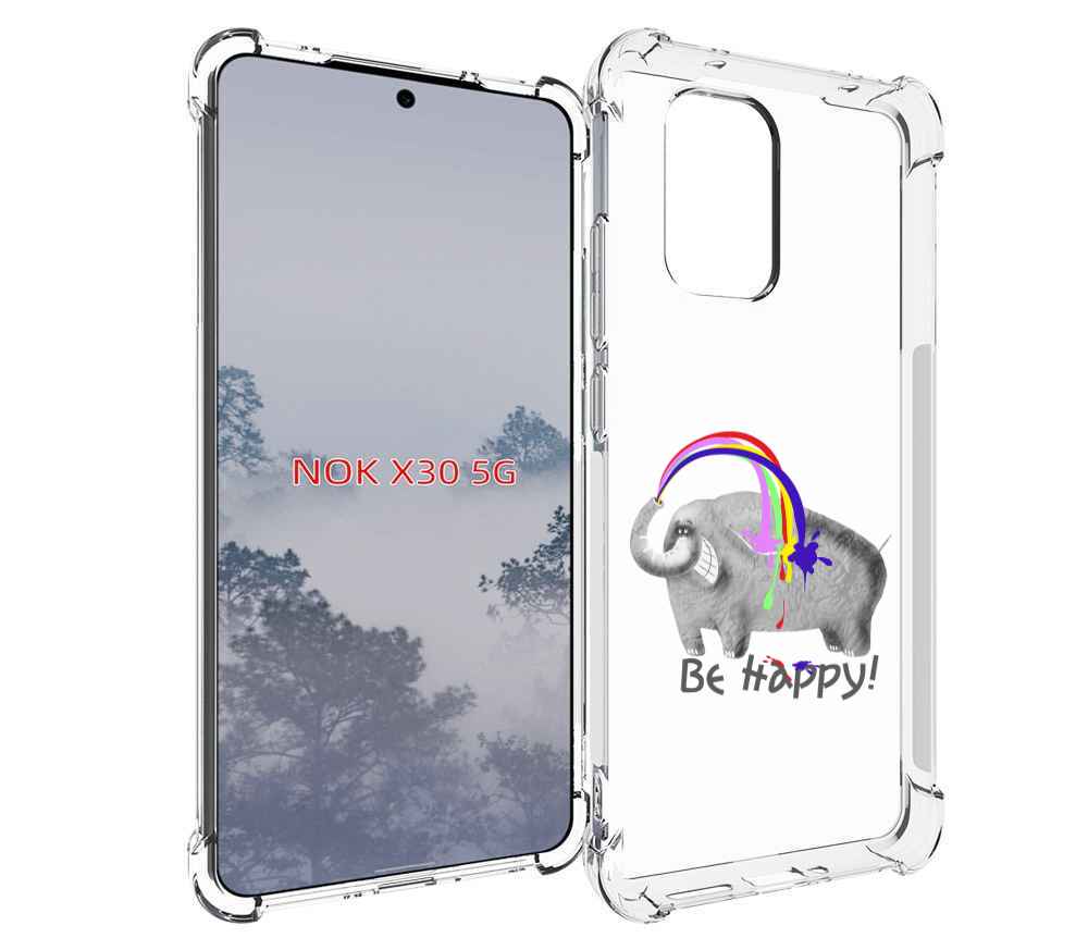 

Чехол MyPads счастливый слон для Nokia X30 5G, Tocco