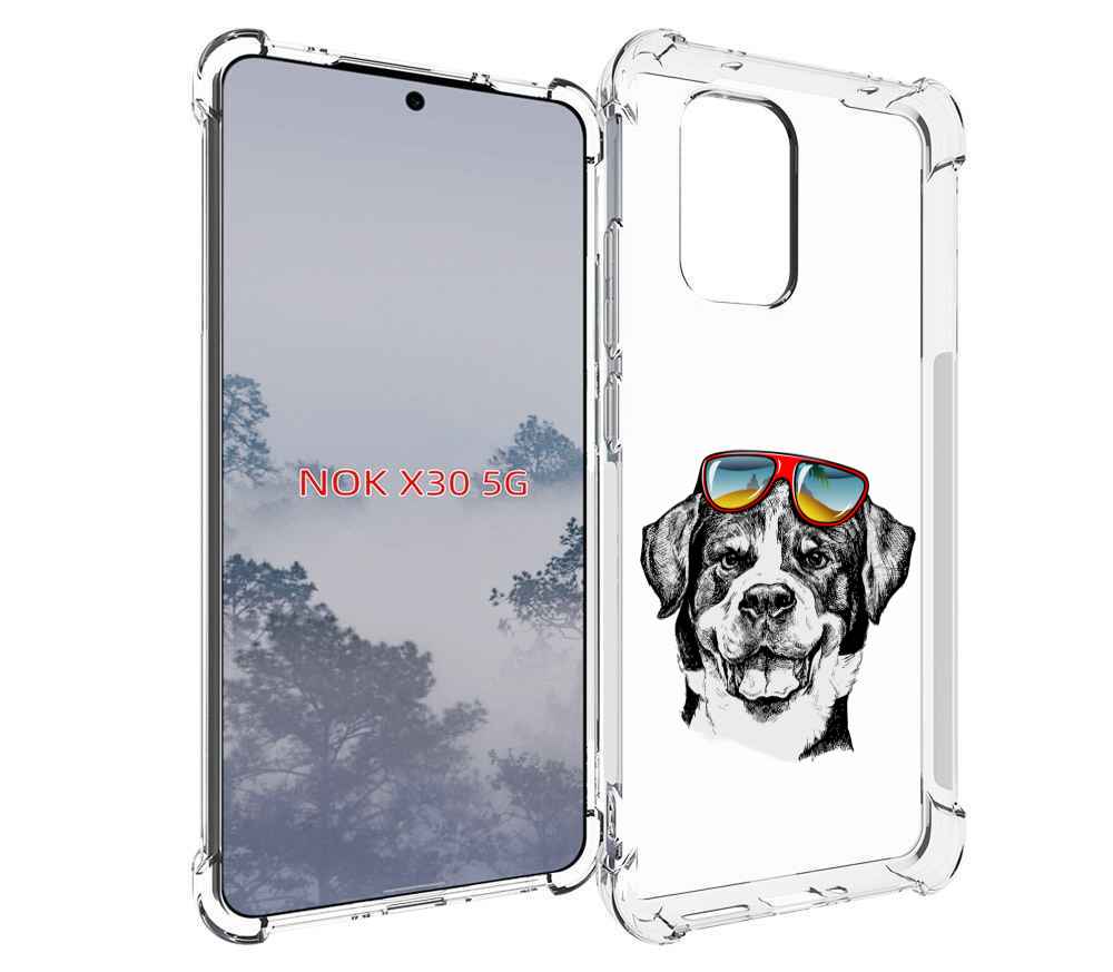 

Чехол MyPads счастливая собака для Nokia X30 5G, Tocco