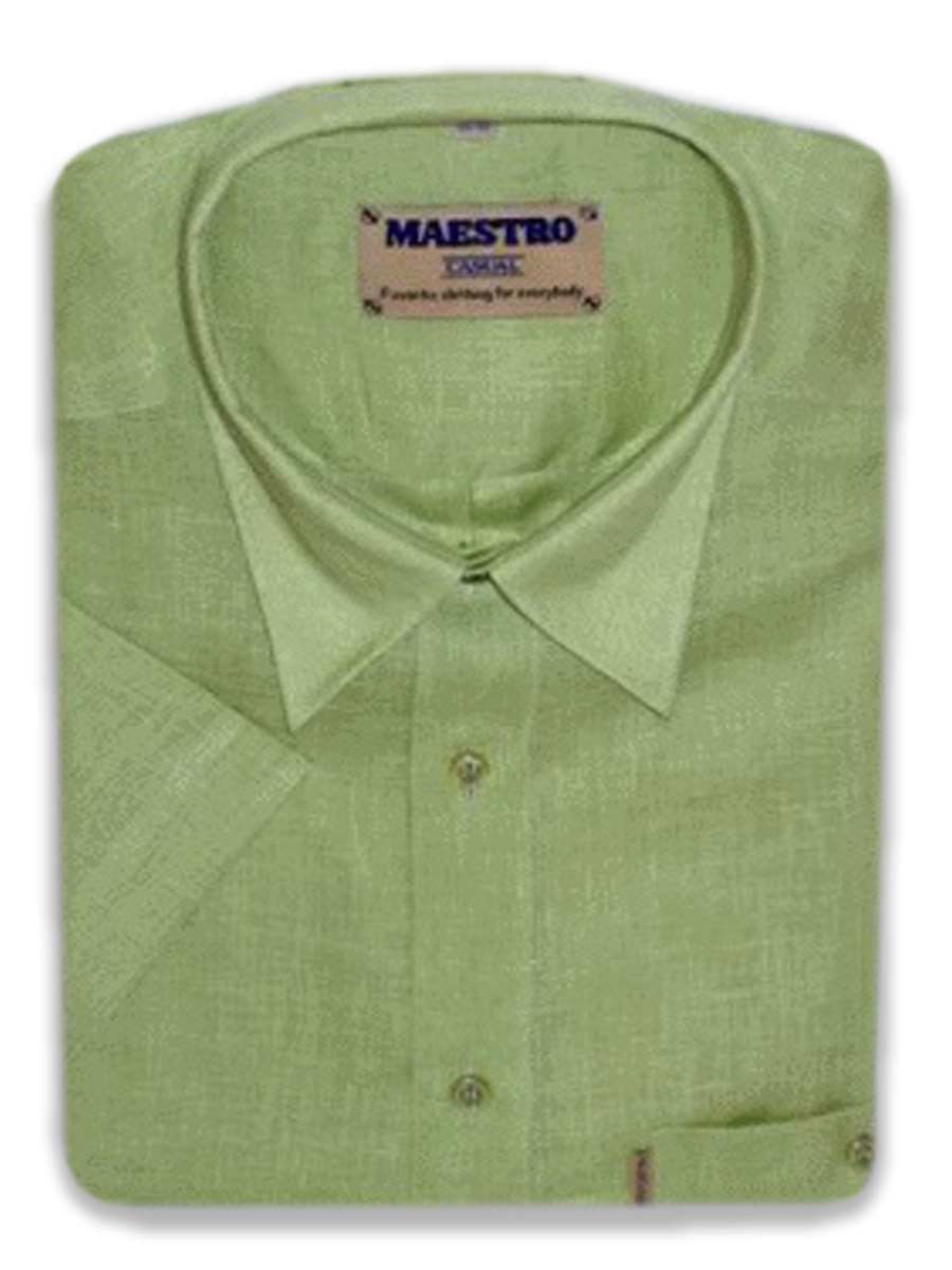 

Рубашка мужская Maestro Linen зеленая M, Linen