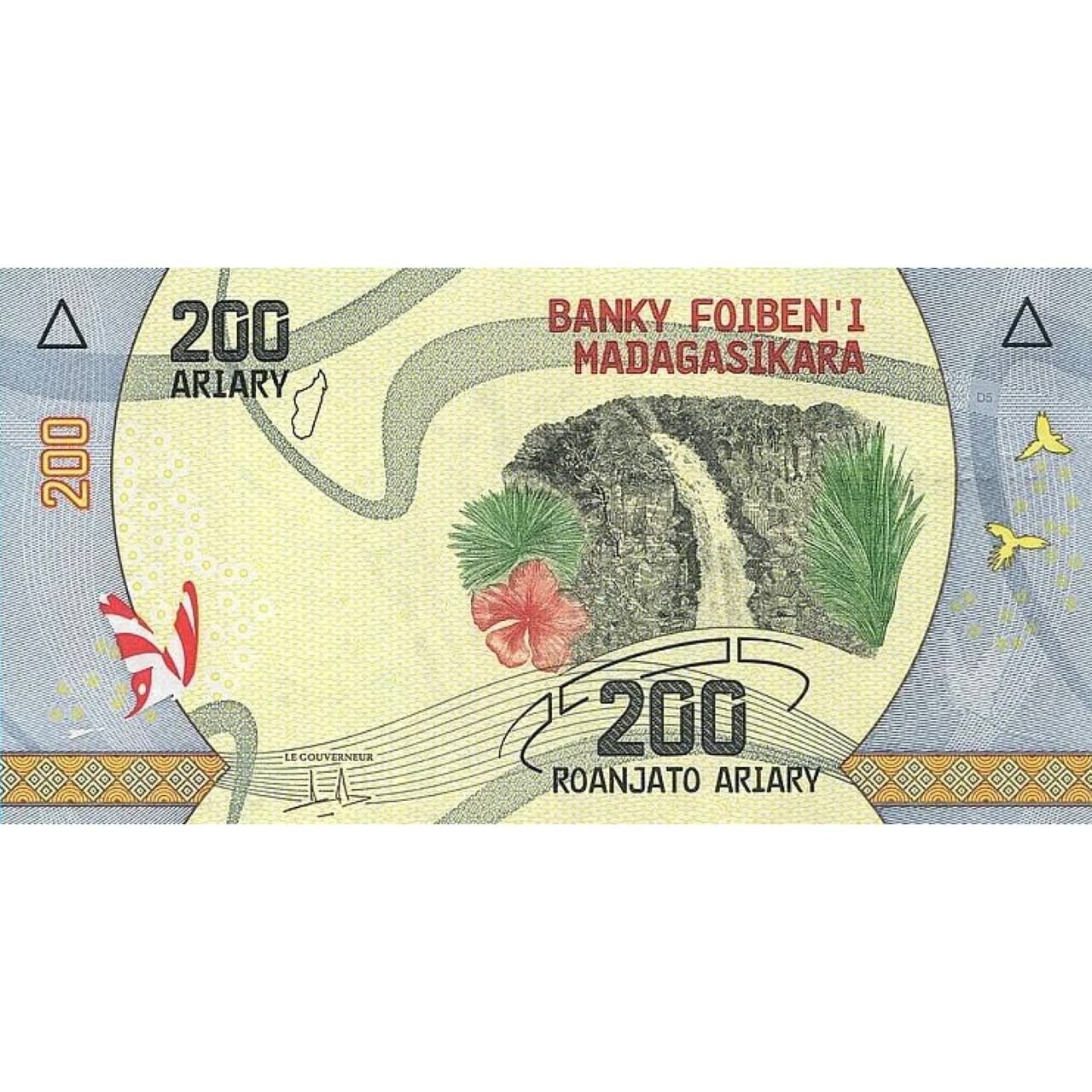 

Банкнота 200 ариари. Мадагаскар 2022 aUNC