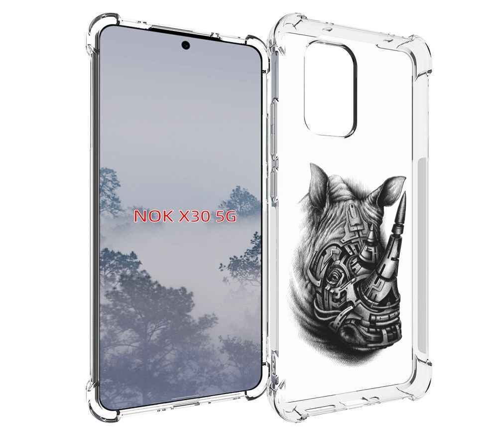 

Чехол MyPads стальной носорог для Nokia X30 5G, Tocco
