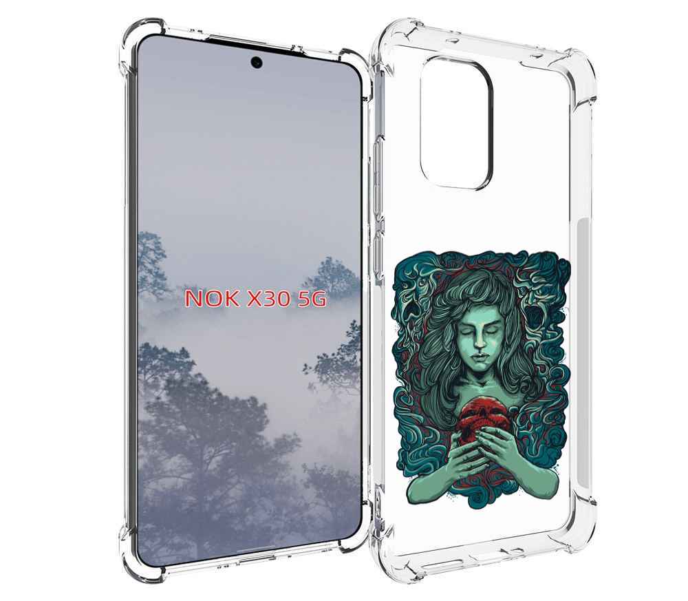 

Чехол MyPads спящая девушка для Nokia X30 5G, Tocco