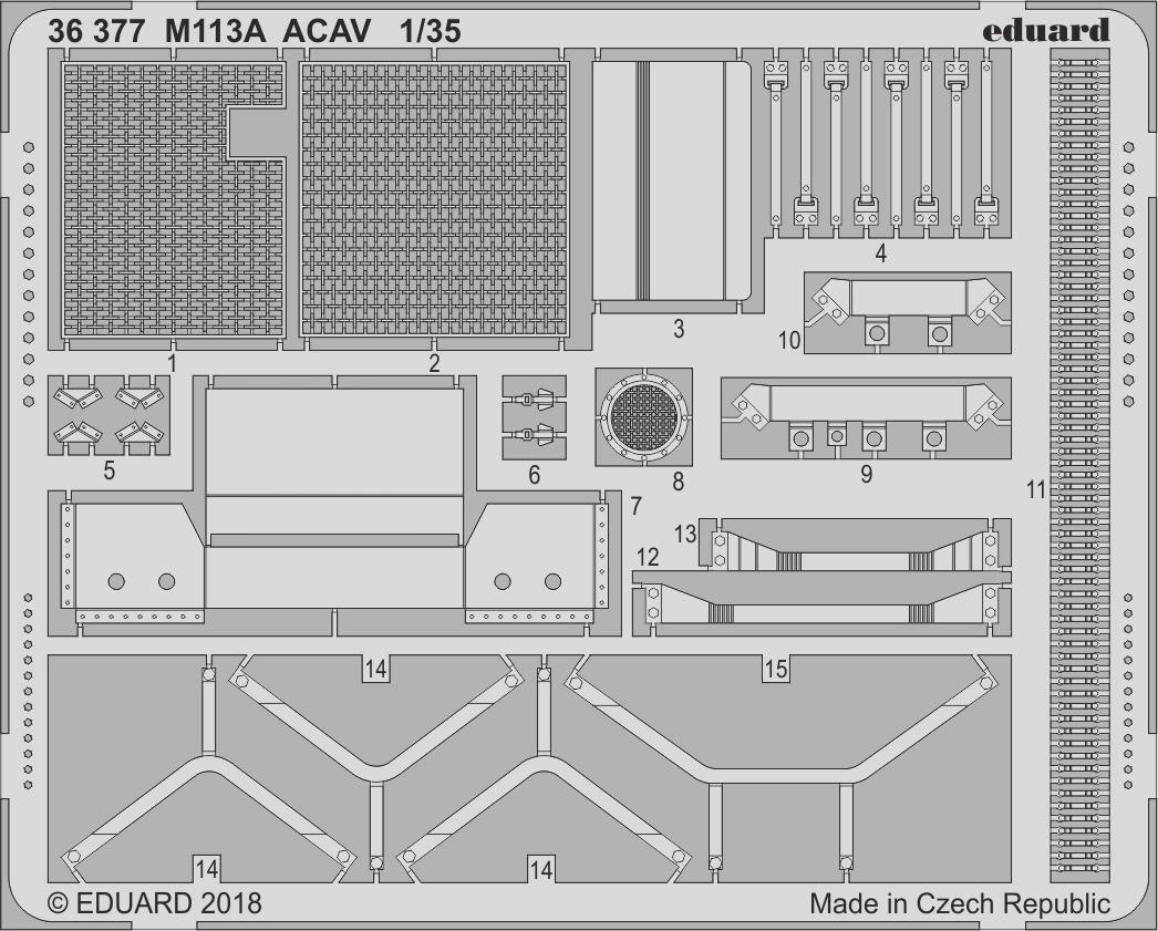

Фототравление Eduard 36377 M113A ACAV 1/35