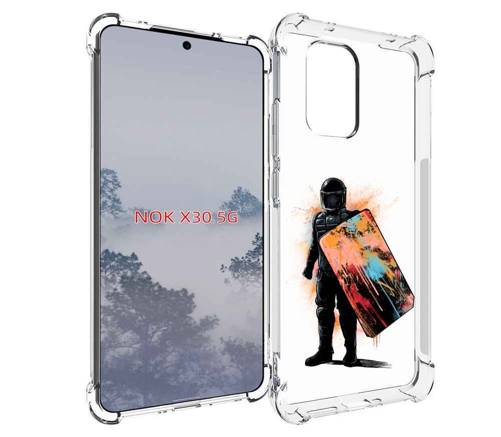 

Чехол MyPads солдат с красочным щитом для Nokia X30 5G, Tocco