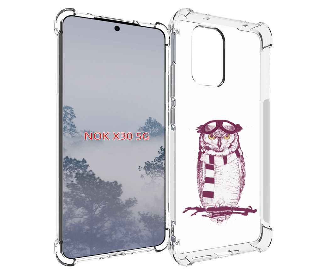 

Чехол MyPads сова-летчик для Nokia X30 5G, Tocco