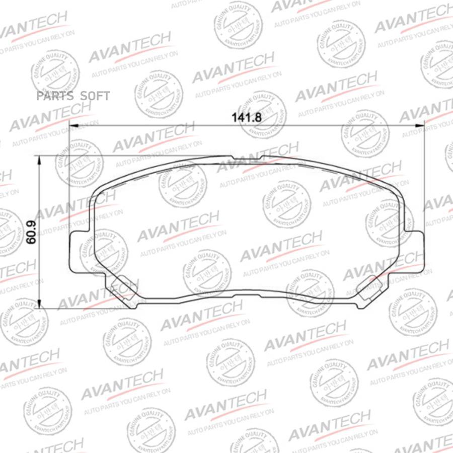 

Тормозные колодки AVANTECH дисковые av4401