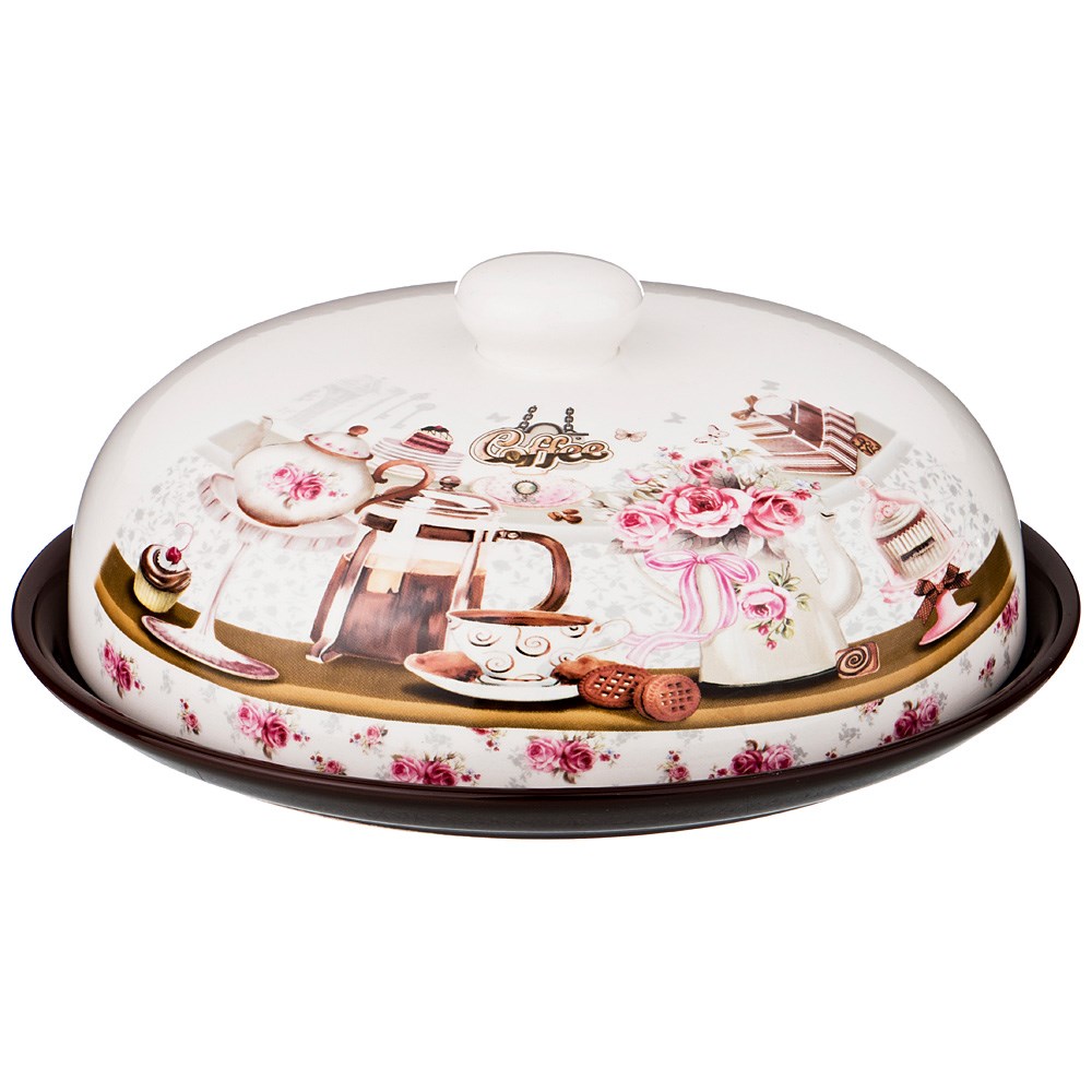 

Блюдо сервировочное круглое для блинов Lefard Coffee 23x23x10 см