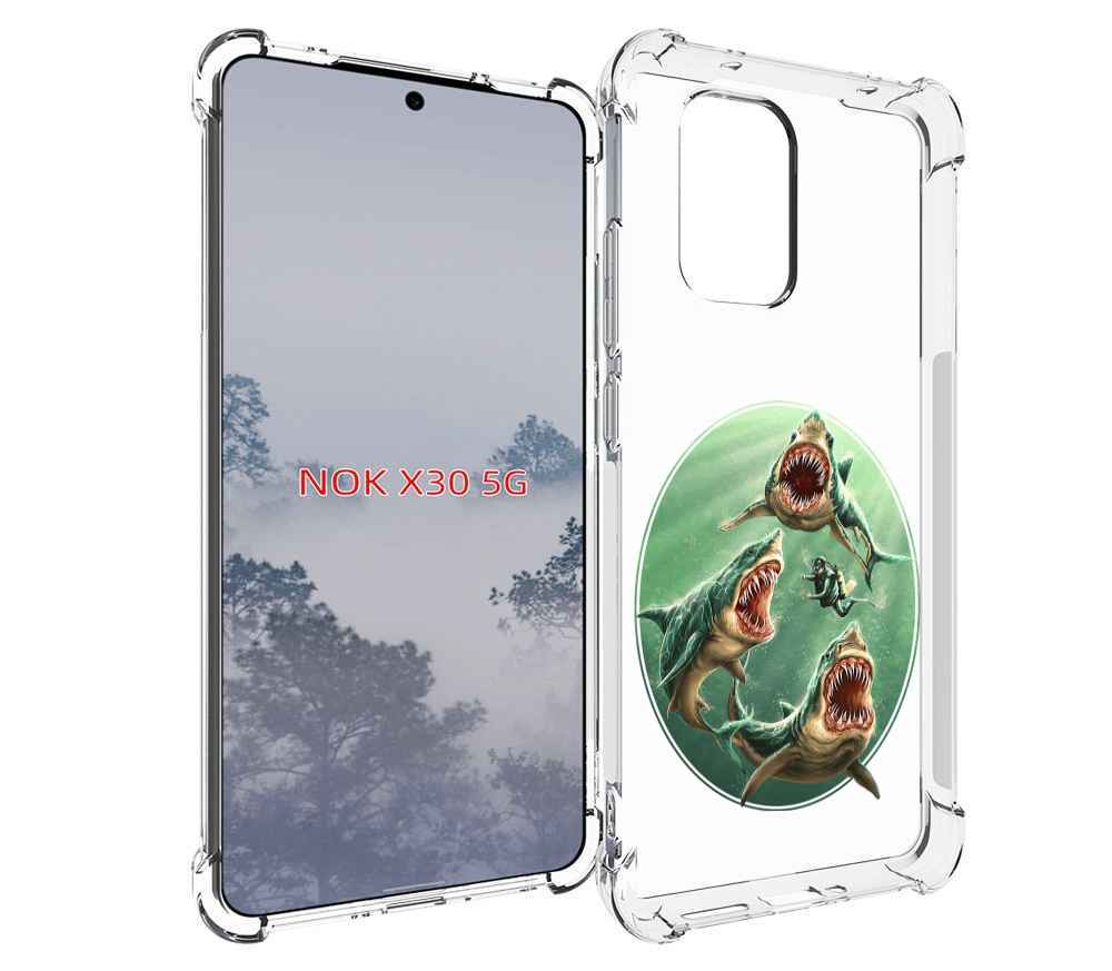 

Чехол MyPads синяя бездна для Nokia X30 5G, Tocco
