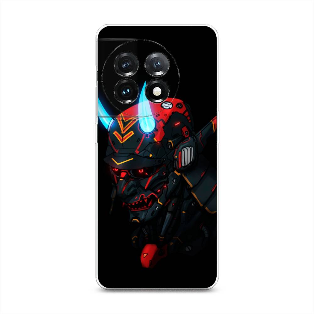 

Чехол Awog на OnePlus 11 "Неоновый самурай", Черный;красный;голубой, 153650-6