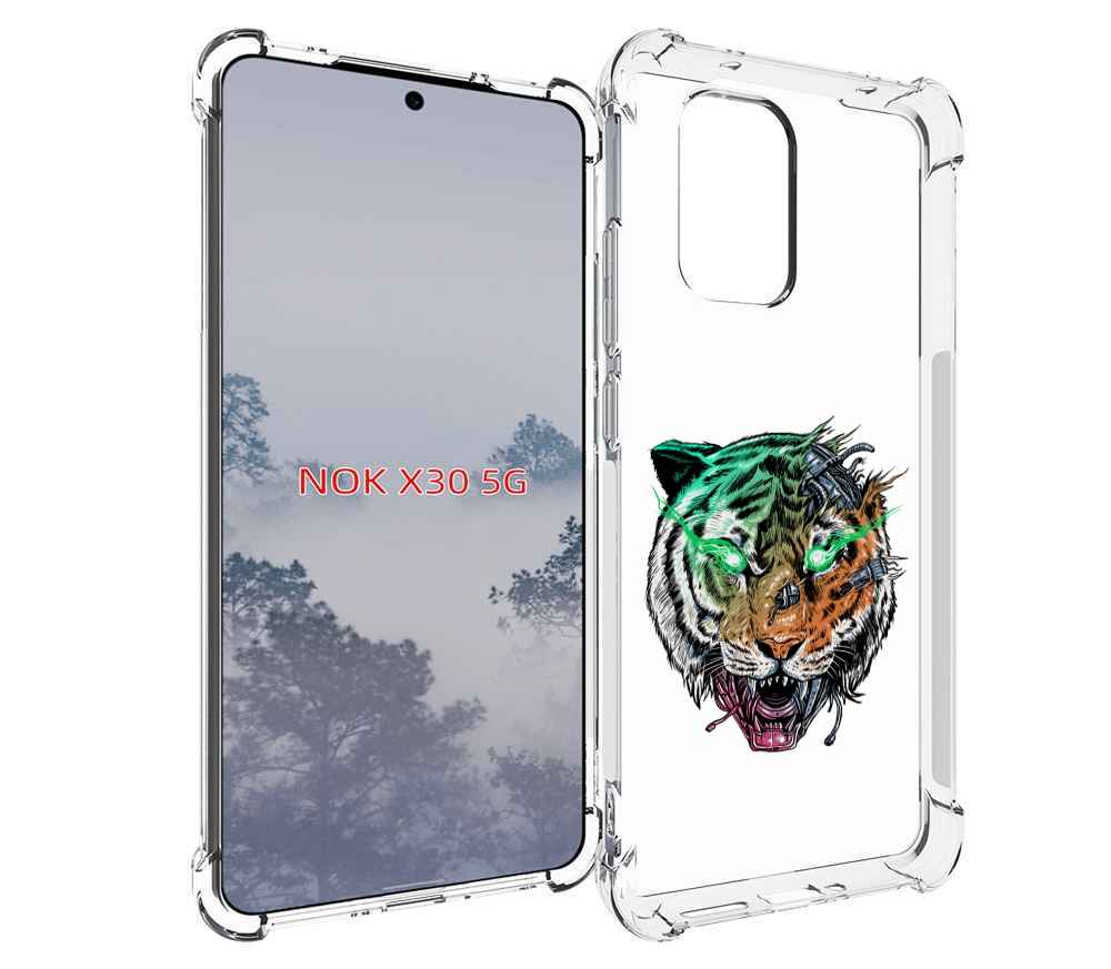

Чехол MyPads робо-тигр для Nokia X30 5G, Tocco