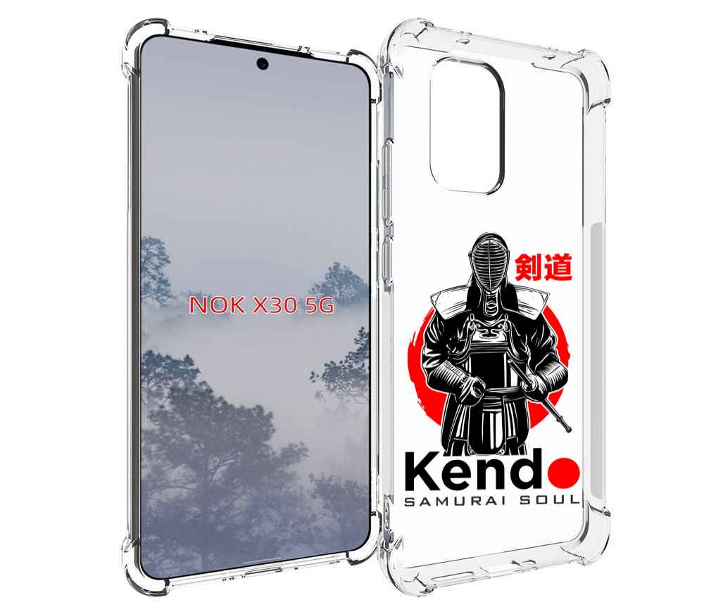 

Чехол MyPads рисованый самурай для Nokia X30 5G, Tocco