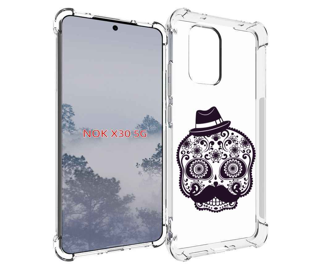

Чехол MyPads разрисованный скелет для Nokia X30 5G, Tocco