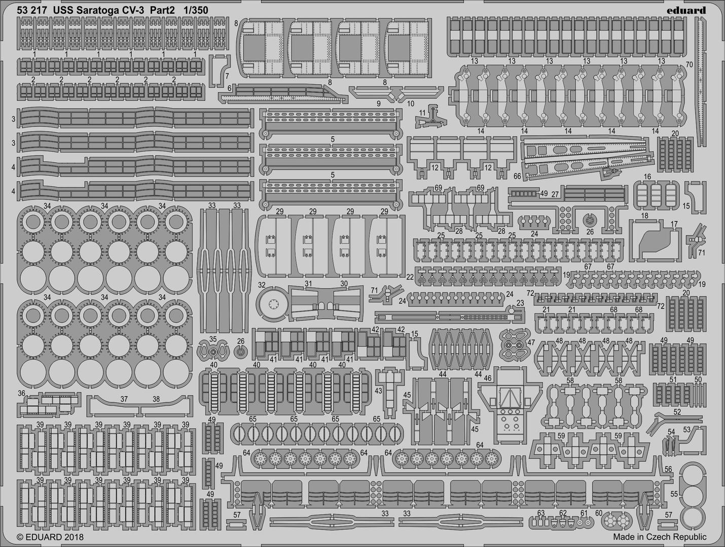 

Фототравление Eduard 53217 USS Saratoga CV-3 pt.2 1/350