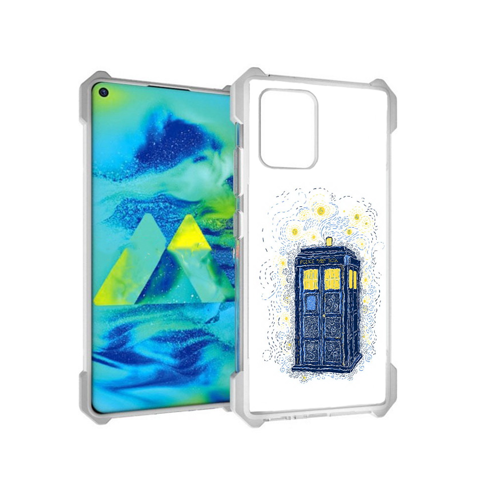 

Чехол MyPads Tocco для Samsung Galaxy S10 Lite будка рисунок (PT143840.502.249), Прозрачный, Tocco