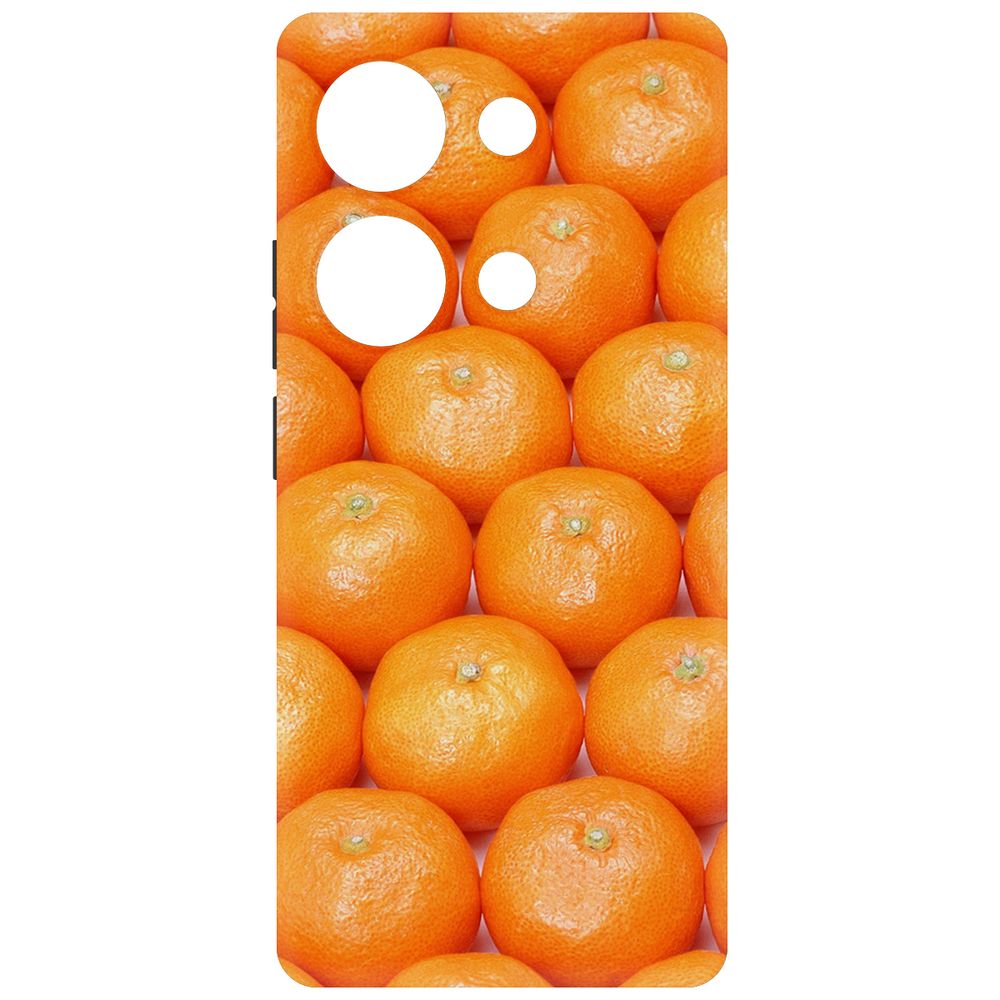 

Чехол-накладка Krutoff Soft Case Мандаринки для Poco M6 Pro 4G черный