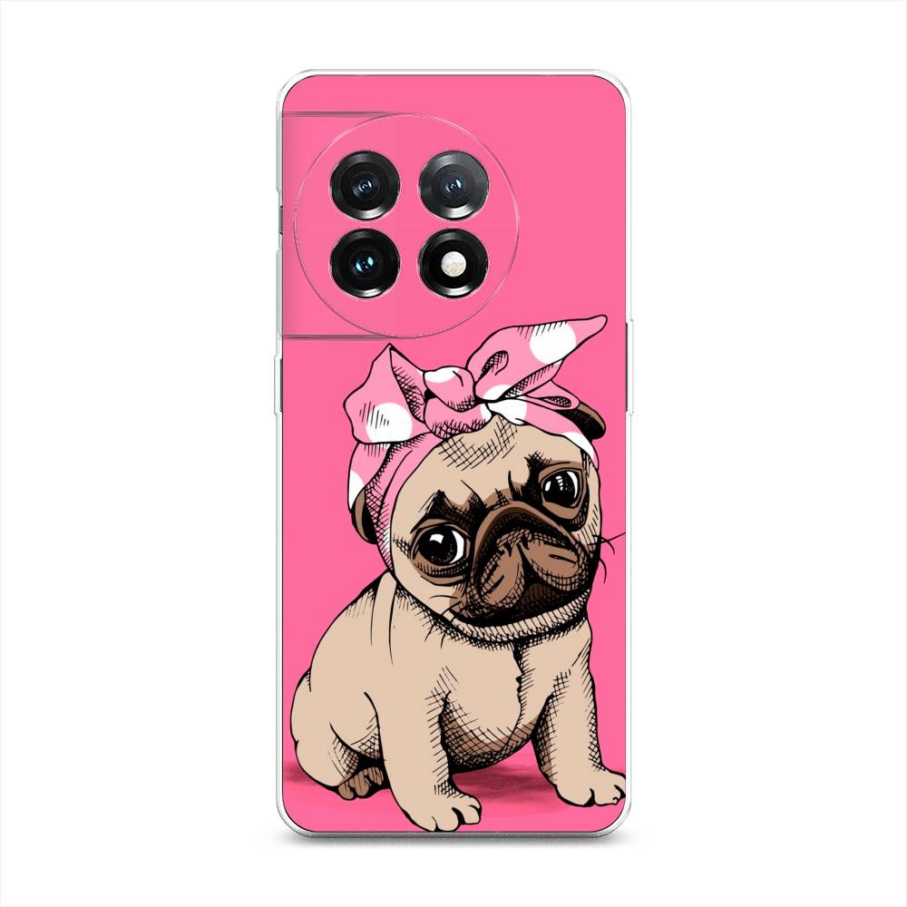 

Чехол Awog на OnePlus 11 "Dog Pin-Up", Розовый;бежевый, 153650-2