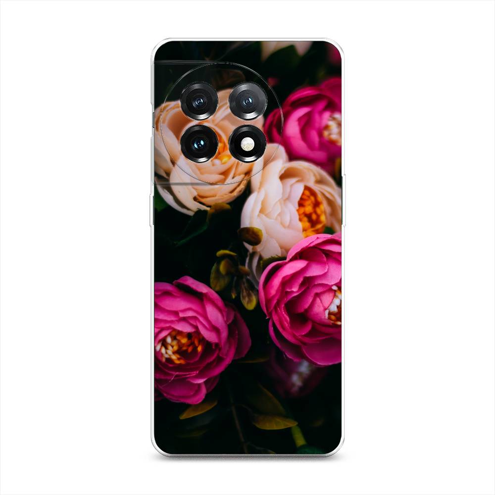 

Чехол Awog на OnePlus 11 "Розовые пионы на черном", Розовый;черный, 153650-8